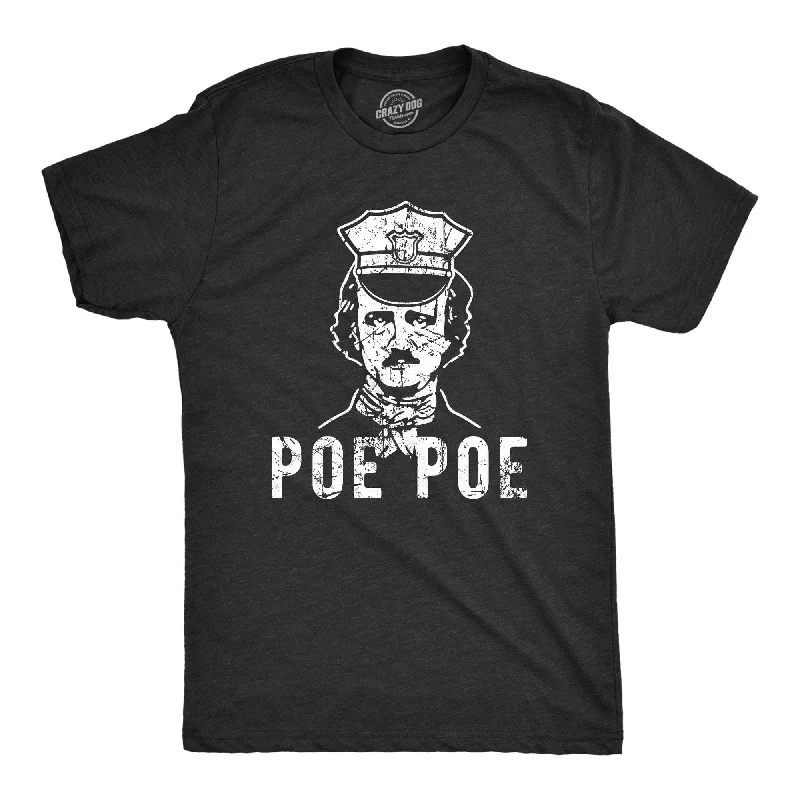 Men's polo t - shirts with a contrast collar for a preppy lookPoe Poe Men's T Shirt