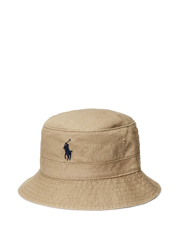 Men's plus size golf polo shirts in moisture wicking fabricPolo Ralph Lauren Cotton Chino Bucket Hat Cafe Tan