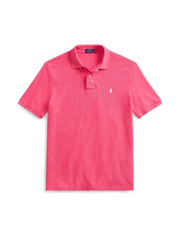 Men's high - collar polo shirts with a modern twistPolo Ralph Lauren Slim Fit Mesh Polo Hot Pink