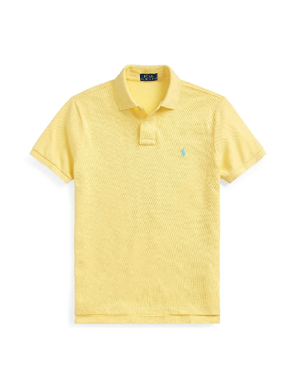 Men's color - block polo shirts with a bold fashion statementPolo Ralph Lauren Slim Fit Mesh Polo Yellow