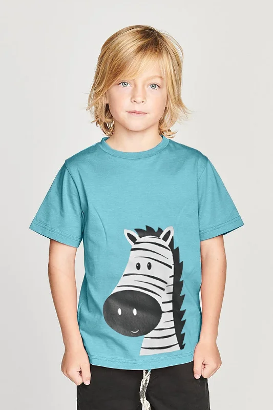 Men's long sleeve classic fit polo shirts with embroidered logosPolo Republica Boy's Zebra Printed Tee Shirt