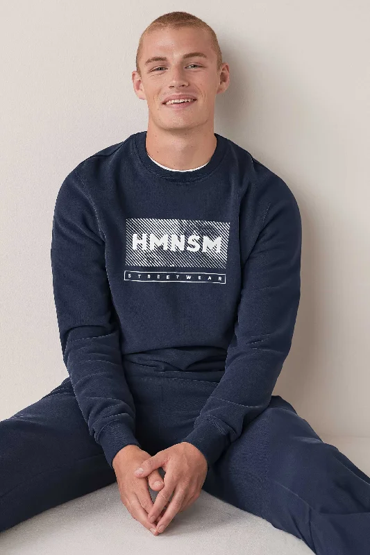 Men's high - collar polo shirts with a modern twistPolo Republica Men's HMNSM Printed Fleece Sweat Shirt