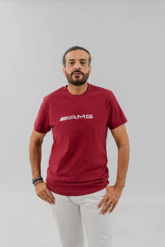 Men's budget - friendly basic polo shirts in multiple colorsPolo Republica Men's PakWheels AMG Printed Crew Neck Tee Shirt