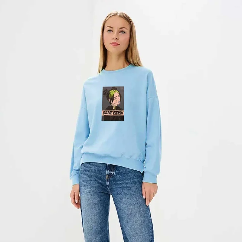 Men's quick - dry polo shirts for water sports activitiesPolo Republica Women's Billie Eilish Printed Fleece Sweatshirt