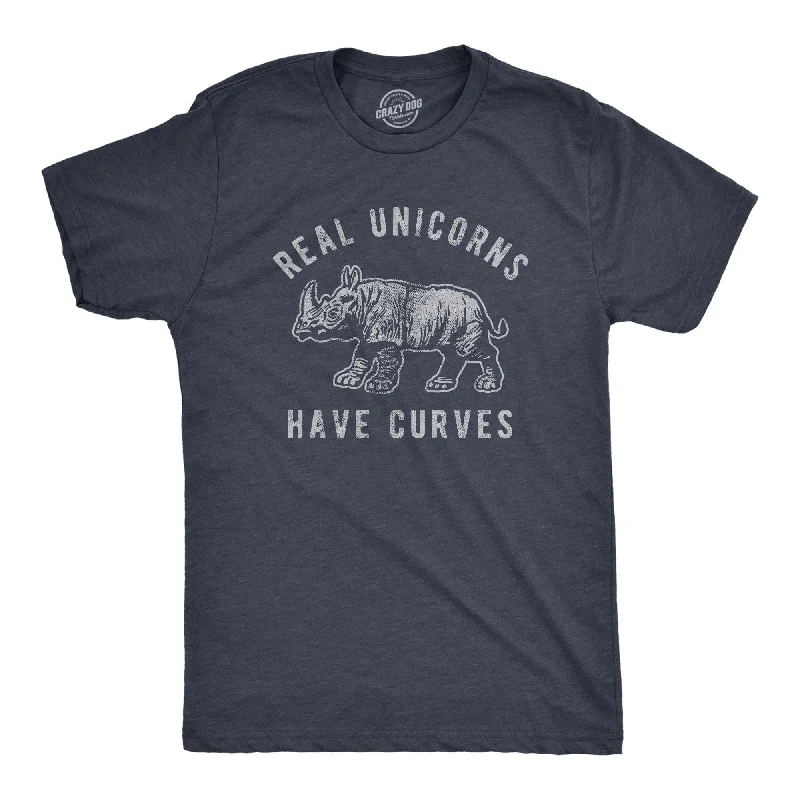 Men's plus - size pocket t - shirts with a classic lookReal Unicorns Have Curves Men's T Shirt