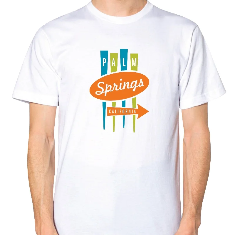 Men's plus - size pocket t - shirts with a classic lookPalm Springs Road Sign Unisex T-shirt - White