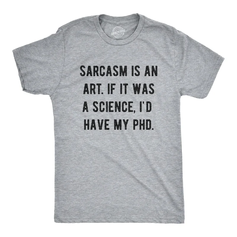 Men's antimicrobial t - shirts for odor - free freshness during travelSarcasm Is An Art Men's T Shirt