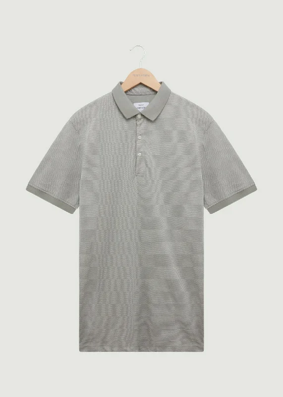 Men's two - tone stripe polo shirts with a preppy styleSarsfield Polo Shirt - Grey