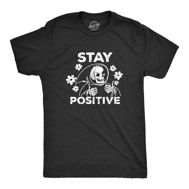 Men's tie - dye t - shirts with a bohemian styleStay Positive Men's T Shirt