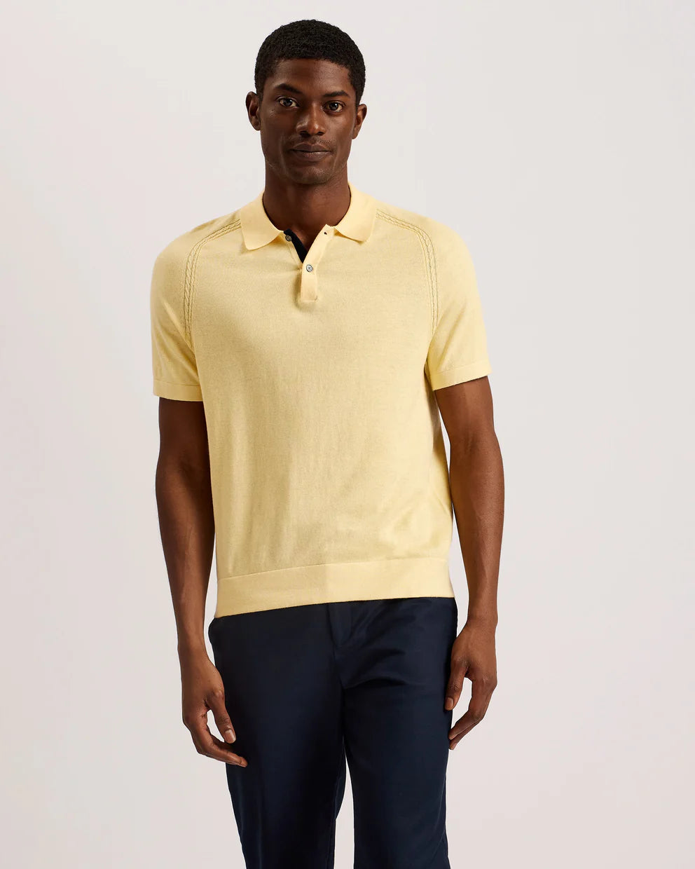 Men's formal - style silk blend polo shirts for special occasionsTed Baker Peltz Polo Light Yellow