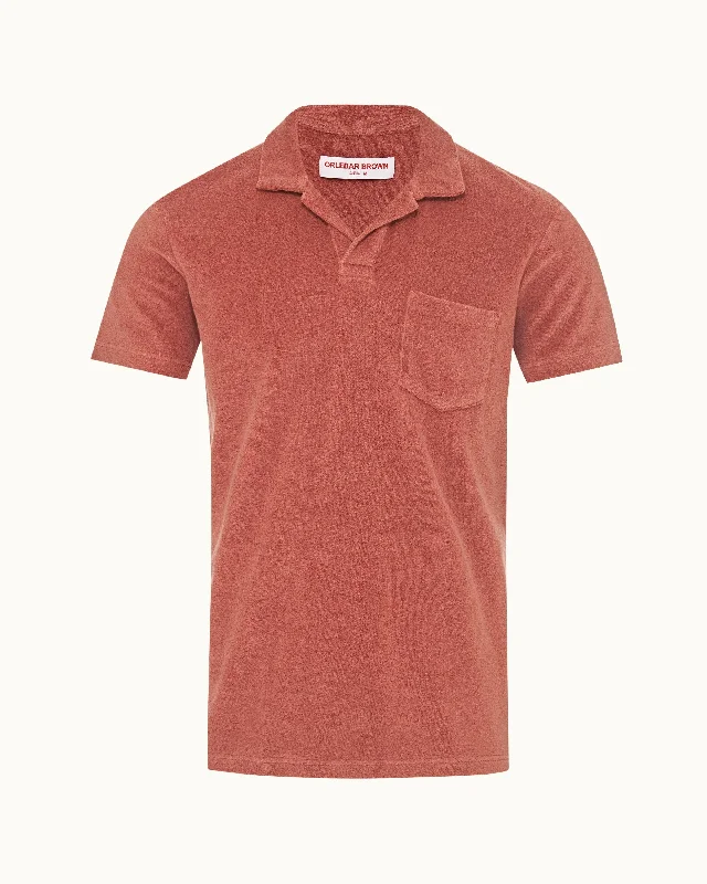 Men's vintage - inspired retro polo shirts with unique patternsTerry Towelling