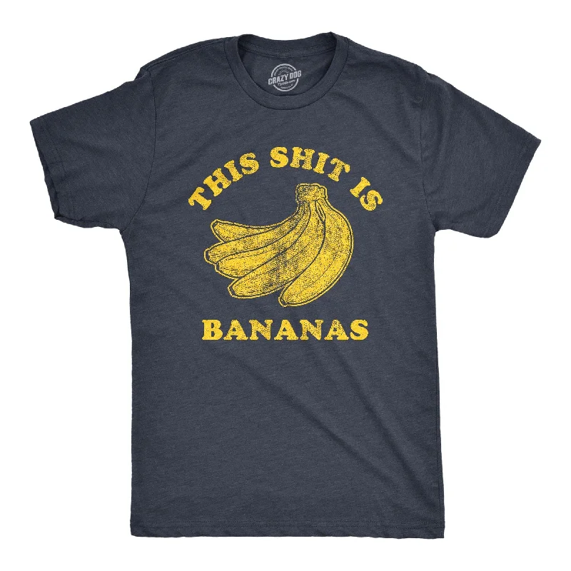 Men's eco - friendly recycled t - shirts for sustainable fashion choicesThis Shit Is Bananas Men's T Shirt