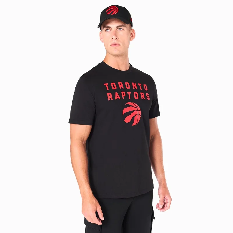 Men's v - neck muscle t - shirts for a body - building aestheticToronto Raptors NBA Black T-Shirt