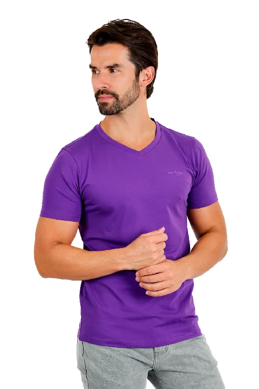 Men's v - neck muscle t - shirts for a body - building aestheticTrendy basics V-Neck T-Shirt