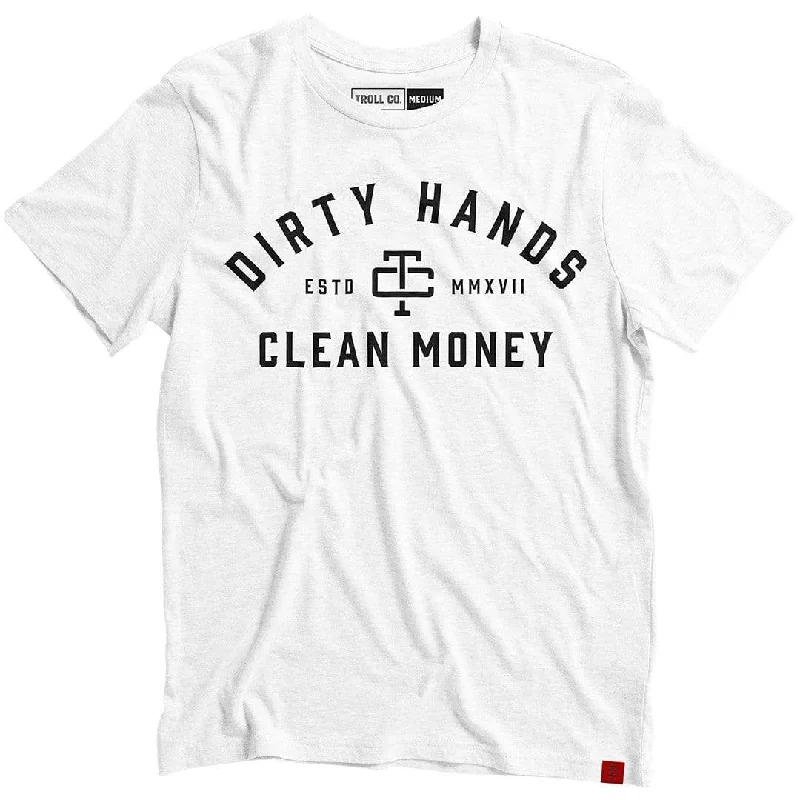 Men's organic cotton crew - neck t - shirts for everyday comfortTroll Co. Men's 'Dirty Hands Clean Money' Classic Short Sleeve Crewneck T-Shirt