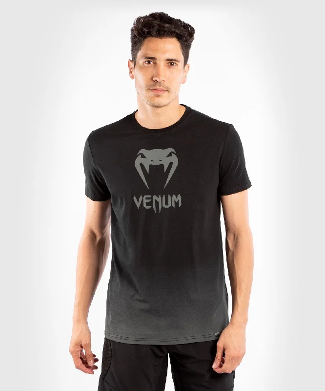 Men's organic cotton crew - neck t - shirts for everyday comfortVenum Classic T-shirt - Black/Dark Grey