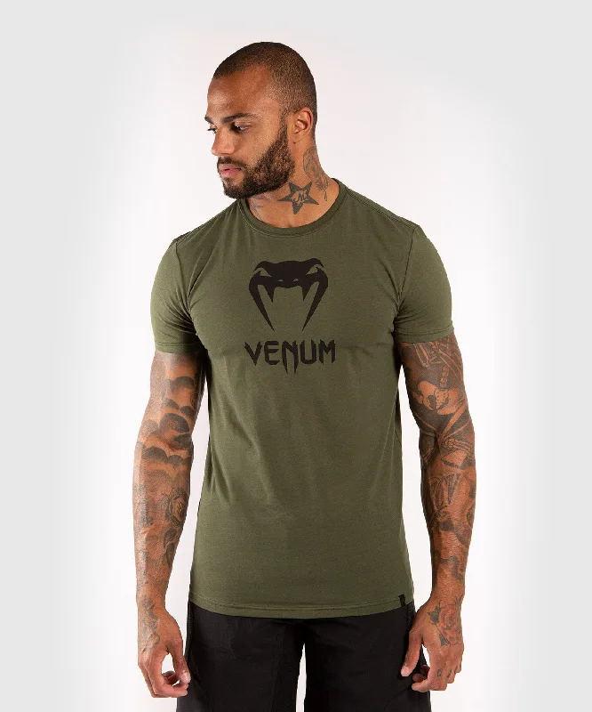 Men's short - sleeve linen t - shirts for summer beach outingsVenum Classic T-shirt - Khaki