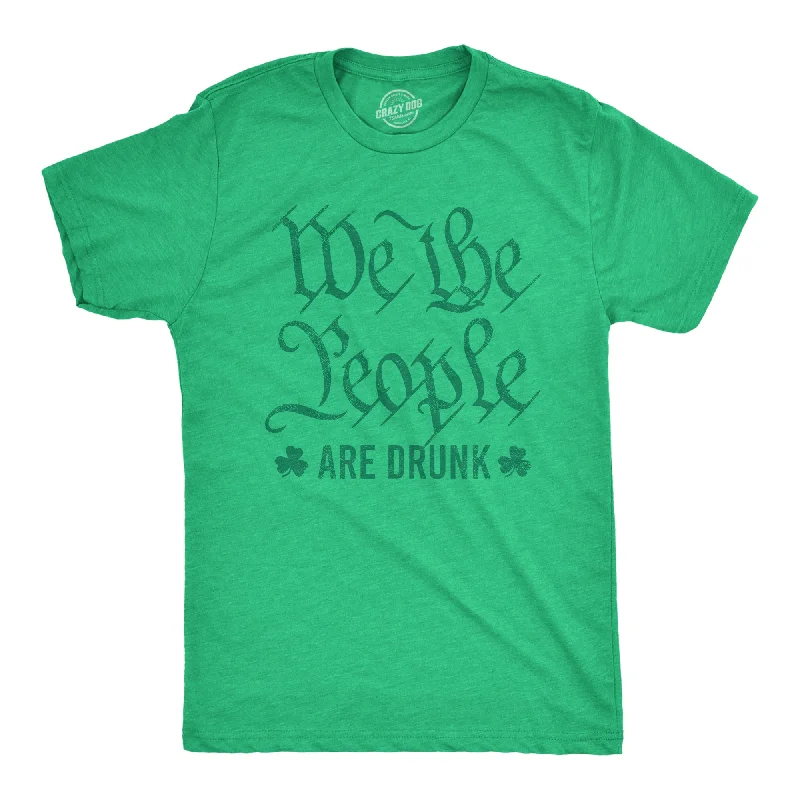 Men's distressed denim - look t - shirts with a rugged appealWe The People Are Drunk Men's T Shirt