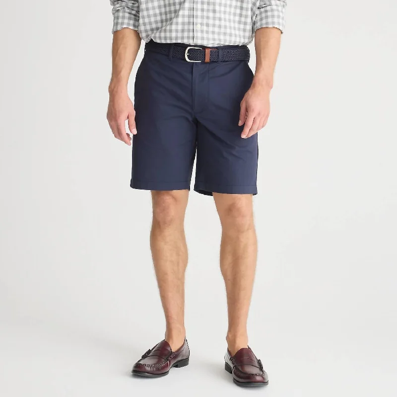 Men's flat - front chino shorts for semi - formal summer events9" Stretch Chino Shorts In Navy