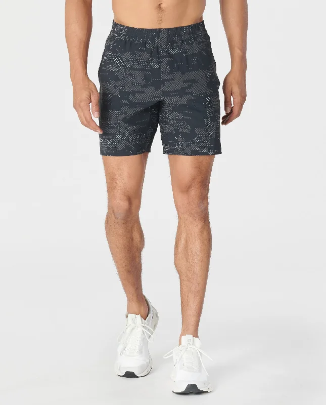 Men's drawstring casual linen shorts for a laid - back summer lookBishop Short Digital Camo Black