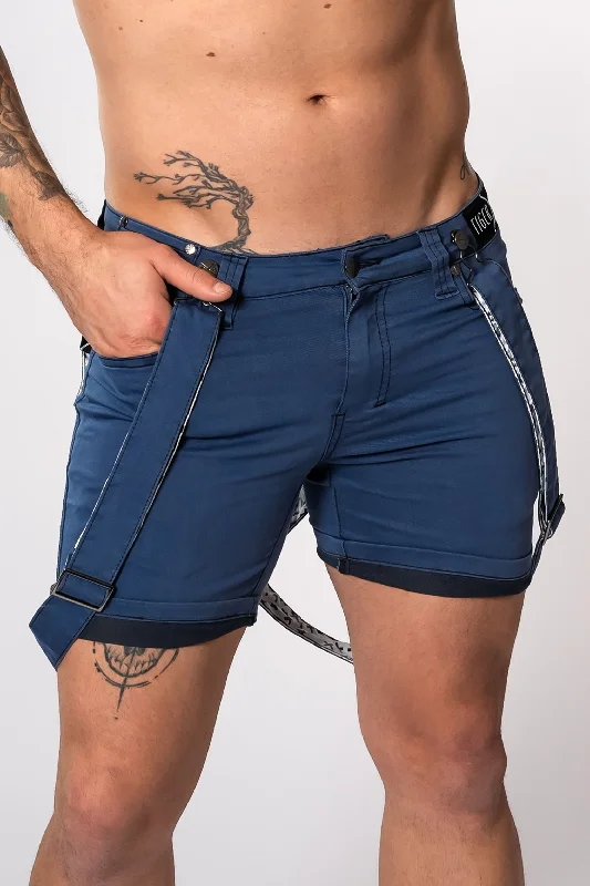 Men's elastic waistband lounge shorts for lazy weekends at homeBLAZE Blueberry Short