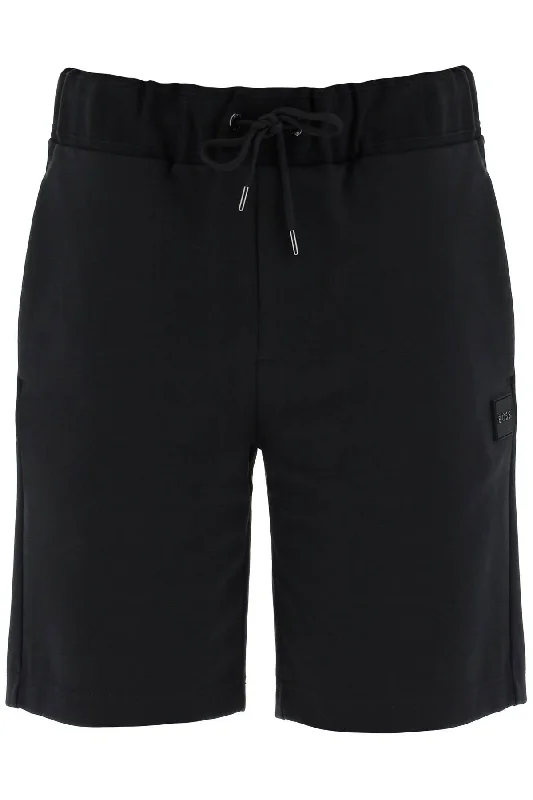 Men's distressed cotton shorts for a bohemian - inspired styleBoss Men's Lamson Sporty