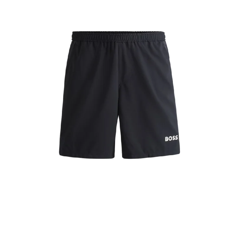 Men's high - waisted swim shorts with UPF protection for beach vacationsBOSS x Matteo Berrettini shorts in quick-dry fabric