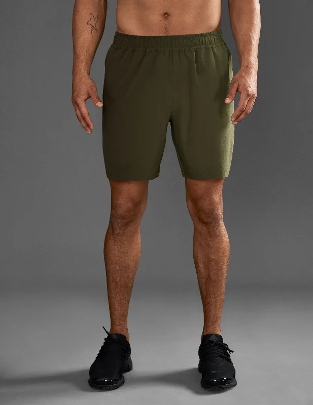 Men's drawstring casual linen shorts for a laid - back summer lookPivotal Men's Performance Short