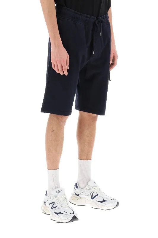 Men's button - fly denim work shorts for durability on the jobCp Company Light Sweatshorts With Cargo Pocket