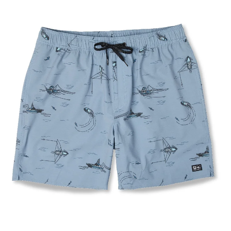 Men's side - stripe track shorts for a sporty running lookThe Dockside Trollin