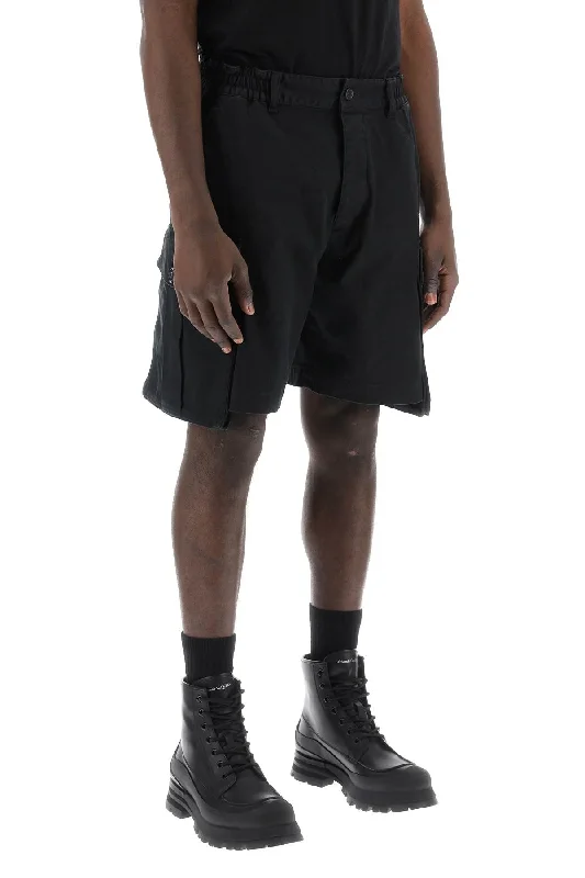 Men's zip - pocket canvas shorts for added functionality during travelDsquared2 "urban 64 Cargo Bermuda