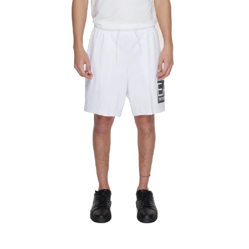 Men's side - stripe track shorts for a sporty running lookEA7 Emporio Armani  Cotton Men's Short