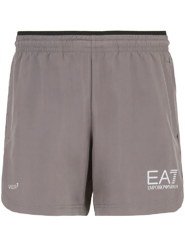 Men's pastel - colored cotton shorts for a spring - friendly outfitEa7 Men's Shorts