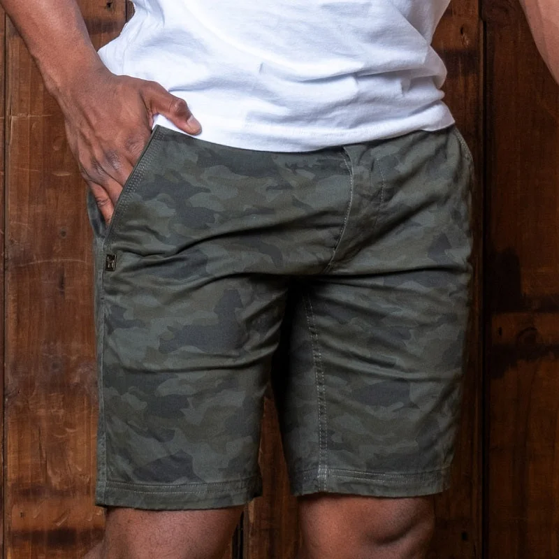 Men's distressed cotton shorts for a bohemian - inspired styleLondo Short 24-25 Camo