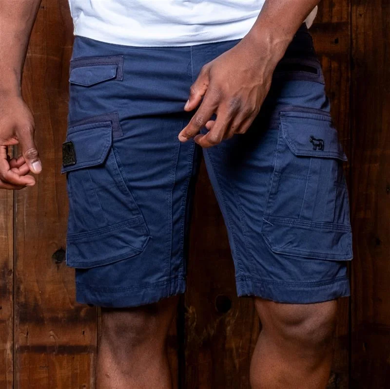 Men's distressed cotton shorts for a bohemian - inspired styleExpedition Short 24-25 Midnight