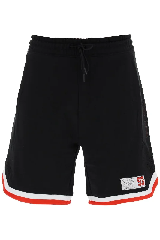 Men's neon - colored athletic shorts for high - visibility workoutsHugo Men's Danopy Sporty Bermuda