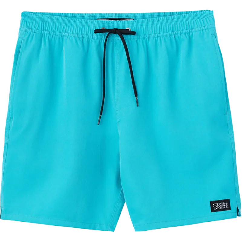 Men's button - fly denim work shorts for durability on the jobLennox Hermosa Solid Volley 17"