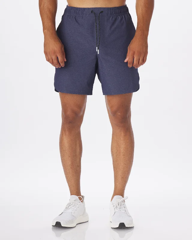 Men's button - fly denim work shorts for durability on the jobLuka HD Navy