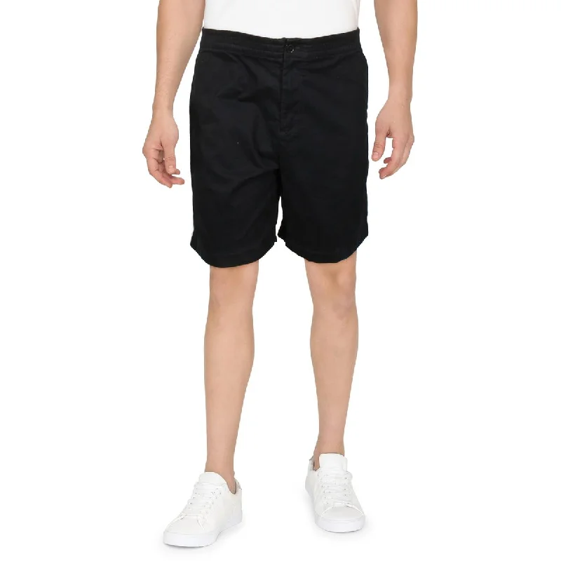 Men's breathable cotton athletic shorts for intense workoutsMens Contrast Trim 7" Inseam Flat Front