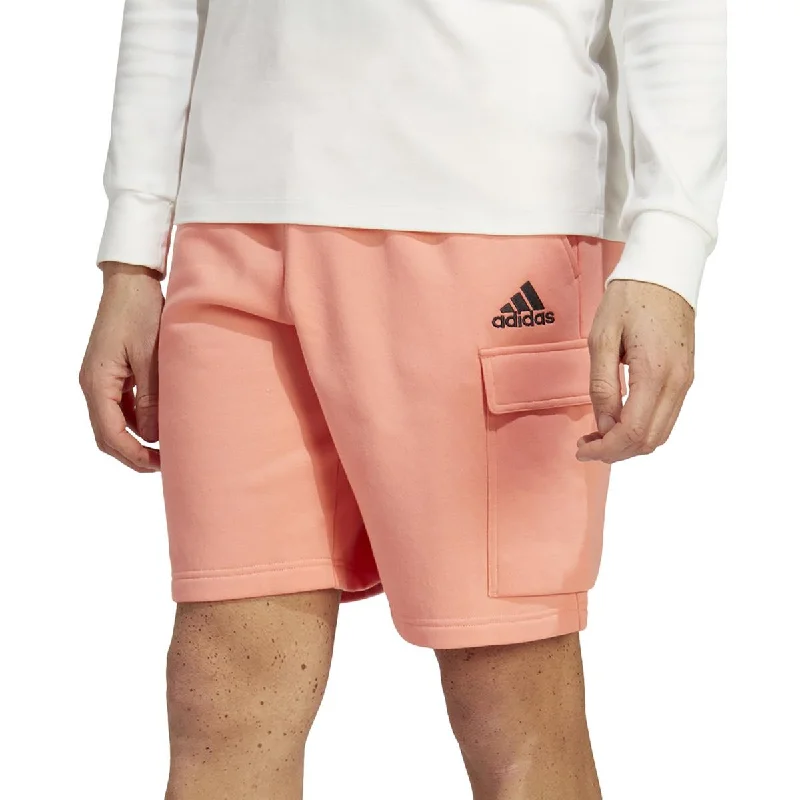 Men's wide - leg linen blend shorts for a relaxed beachside vibeMens Fleece Cargo Shorts