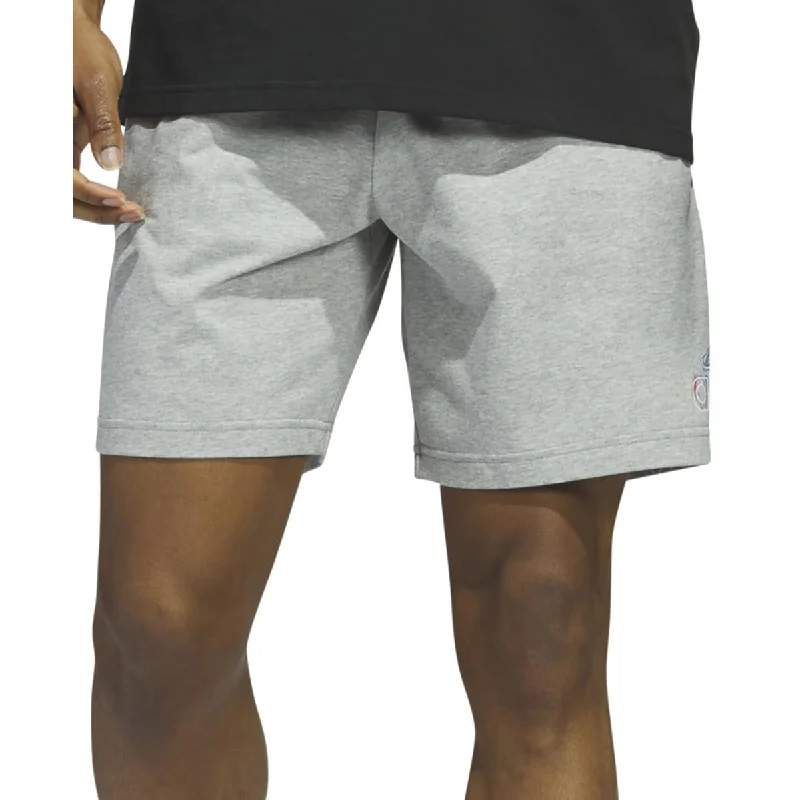 Men's drawstring casual linen shorts for a laid - back summer lookMens Jersey Short Flat Front