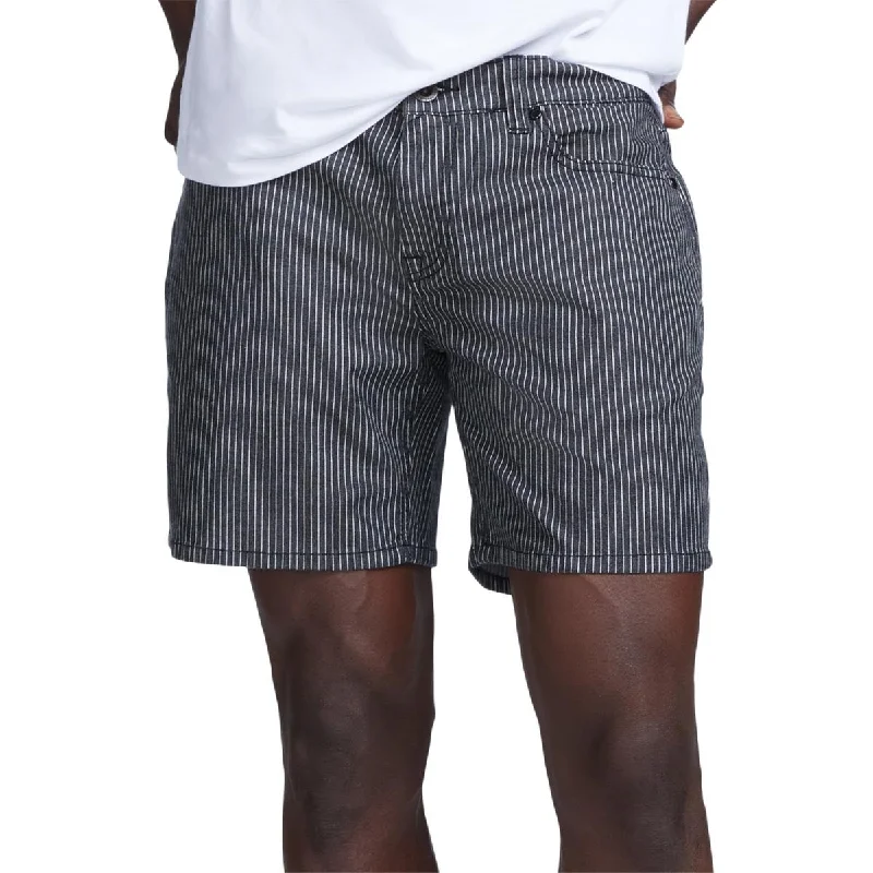 Men's floral print silk blend shorts for a unique night - out lookMens Pinstripe 7" Inseam Flat Front