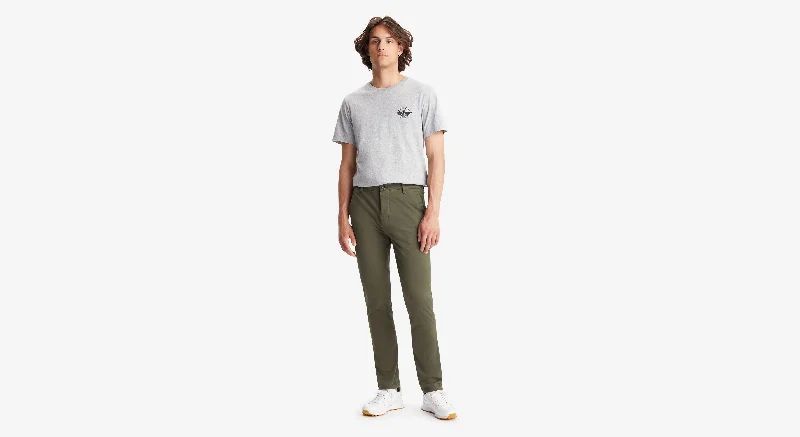 Men's distressed cotton shorts for a bohemian - inspired styleMen's Skinny Fit Supreme Flex Alpha Khaki Pants