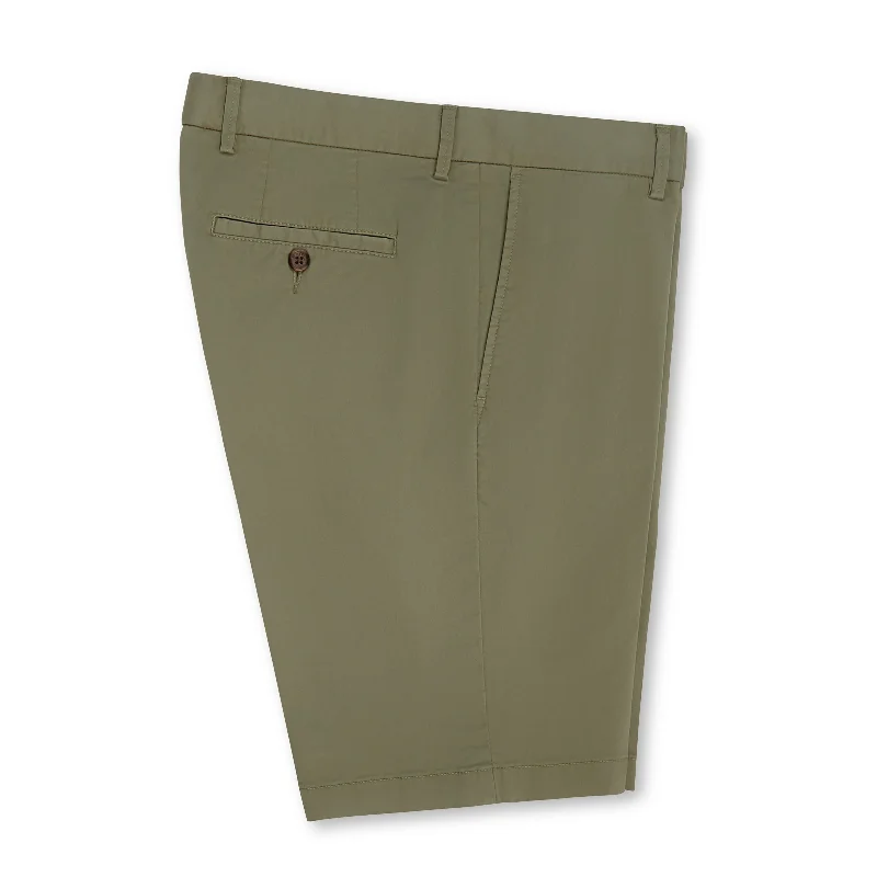 Men's distressed cotton shorts for a bohemian - inspired styleMicrosanded Stretch Twill Short, Sage