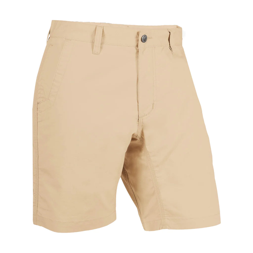 Men's wide - leg linen blend shorts for a relaxed beachside vibeMountain Khaki Relaxed Poplin Short