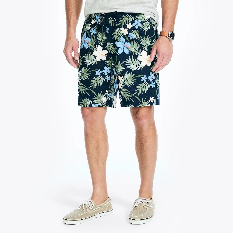 Men's ripped denim shorts for a trendy streetwear aestheticNautica Mens 8.5" Printed Cabana Short