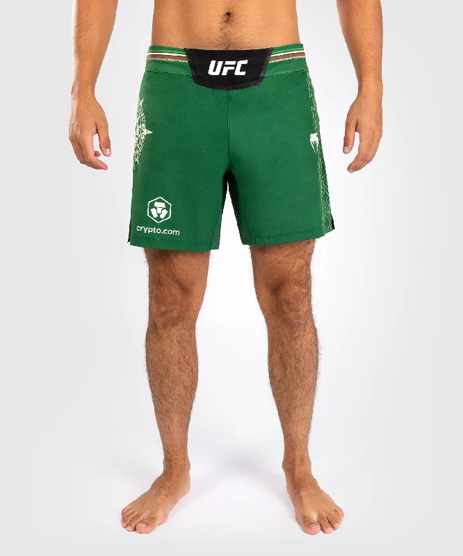 Men's drawstring casual linen shorts for a laid - back summer lookNoche UFC by Venum Authentic Fight Night Men’s Fight Short - Short Fit - Green