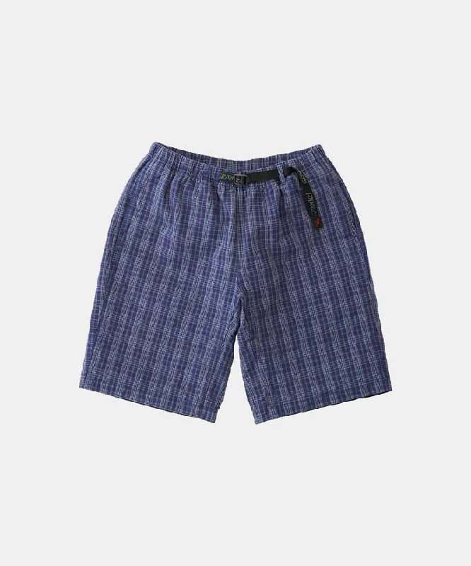 Men's pleated front twill shorts for a classic and sophisticated appearanceO.G Yarn Dye Dobby Plaid Jam Short