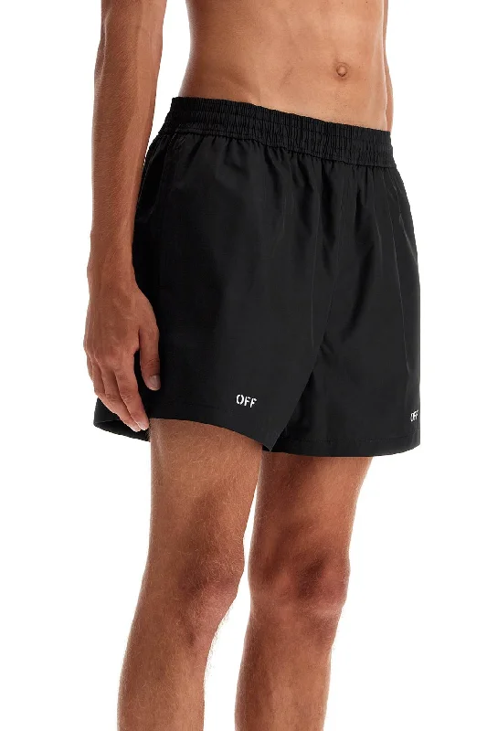 Men's moisture - wicking performance shorts for sweaty outdoor activitiesOff-White Surfer Sea Bermuda Shorts