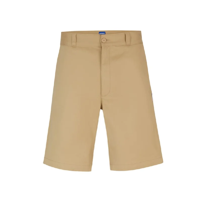 Men's flat - front chino shorts for semi - formal summer eventsRegular-fit regular-rise shorts in cotton twill